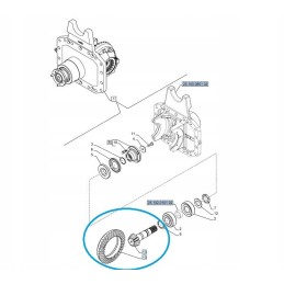 Roller with attack wheel New Holland T7 Case Puma 84365