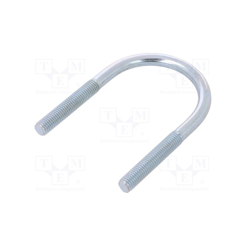 1 pcs x DROMET - CB10..61.110(2') - U-bolt, B, 1.5, steel, zinc, Thread len: 53mm, for fixing pipes