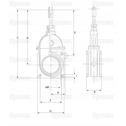 Slide valve, double-flange mounting 6