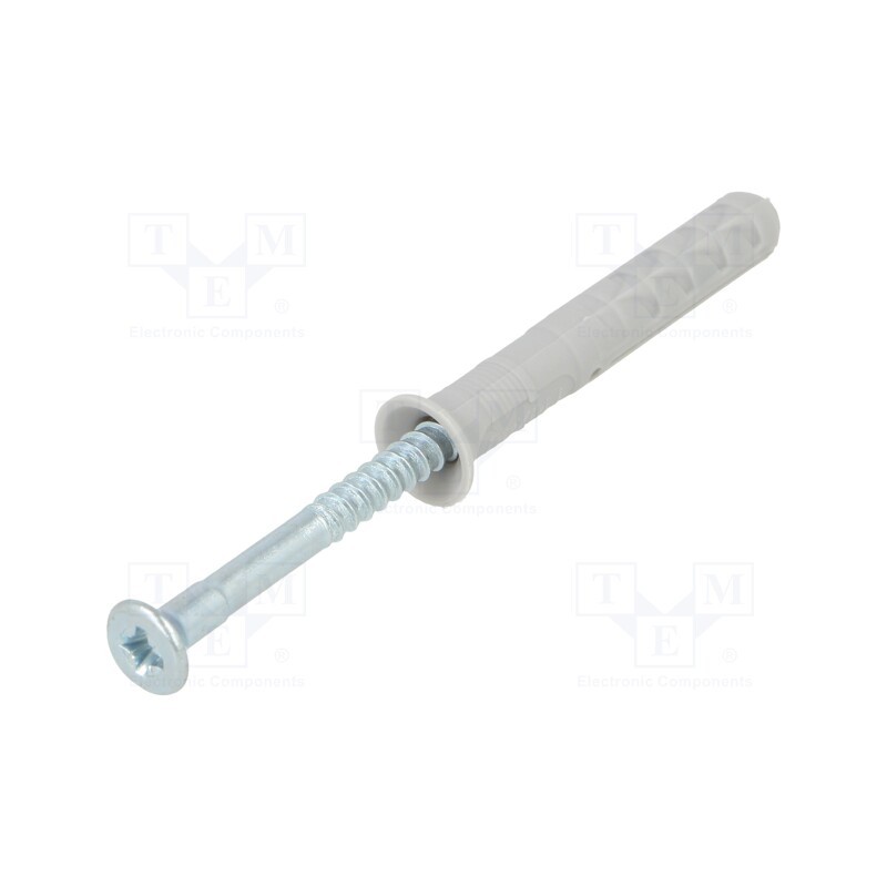 1 pcg x FISCHER - 50354 - Plastic anchor, with screw, 6x40, zinc-plated steel, N, 50pcs, 6mm