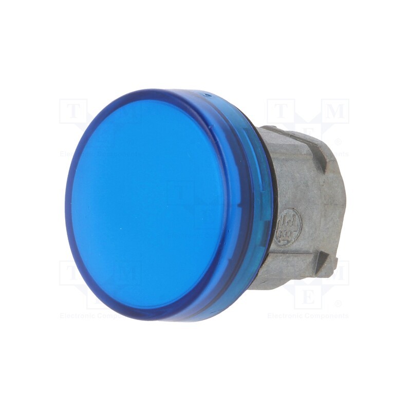 1 pcs x SCHNEIDER ELECTRIC - ZB4BV063 - Control lamp, 22mm, Harmony XB4, -25÷70°C, Ø22mm, IP66, blue
