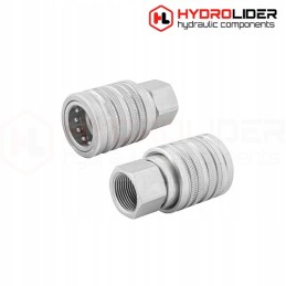 Hydraulic quick connector, euro socket, internal thread 1 2