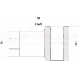 Hydraulic quick connector, euro socket, internal thread 1 2