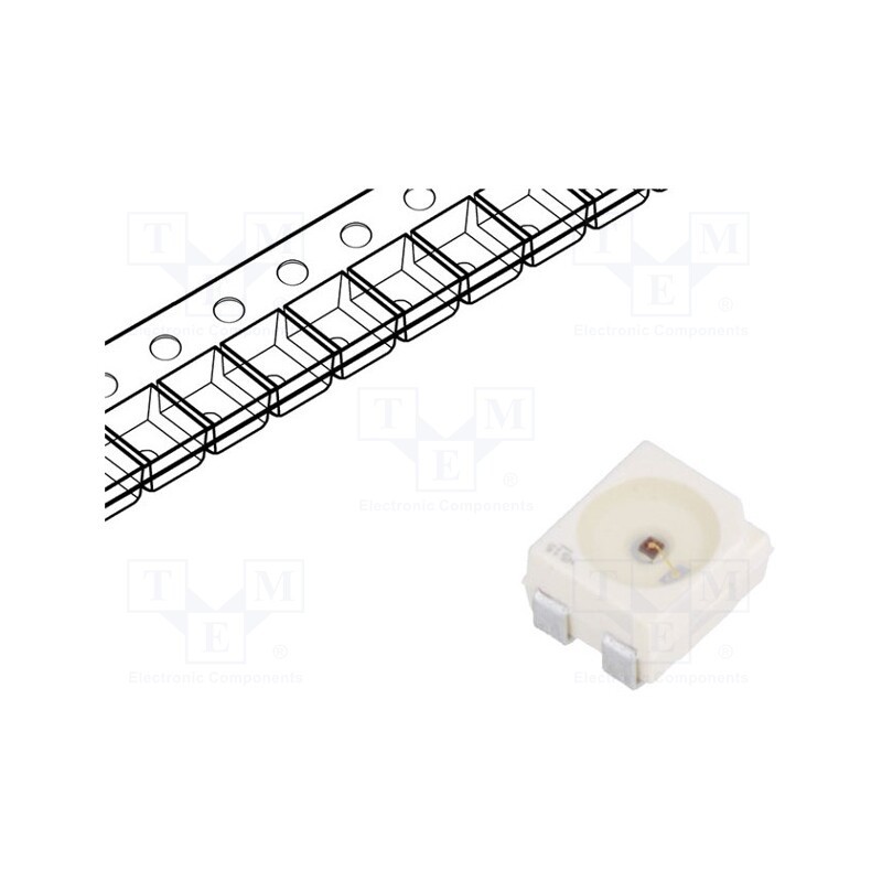 5 pcs x ams OSRAM - LA E67B-U2AA-24-1 - LED, SMD, 3528,PLCC4, amber, 1.91÷3.78lm, 560÷1400mcd, 3.4x3x2.1mm