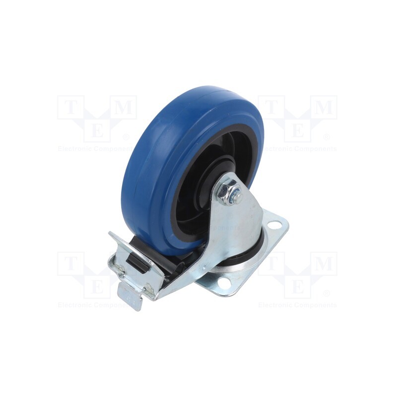 1 pcs x RADER - KPE-POGEN 125K1-HC - Transport wheel, Ø: 125mm, W: 36mm, H: 159mm, torsional with lock