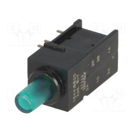 1 pcs x MENTOR - 1844.6835 - Switch: push-button, Pos: 2, DPDT, 0.5A/60VAC, 0.5A/60VDC, ON-(ON)