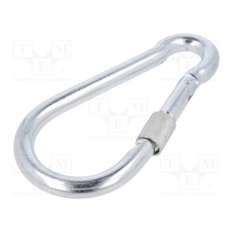 1 pcs x DROMET - KSZ13160 - Carabiner, steel, for rope, L: 160mm, zinc, 13mm, with protection