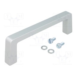1 pcs x MENTOR - 268.3 - Handle, aluminium, grey, H: 40mm, L: 134mm, W: 12.2mm