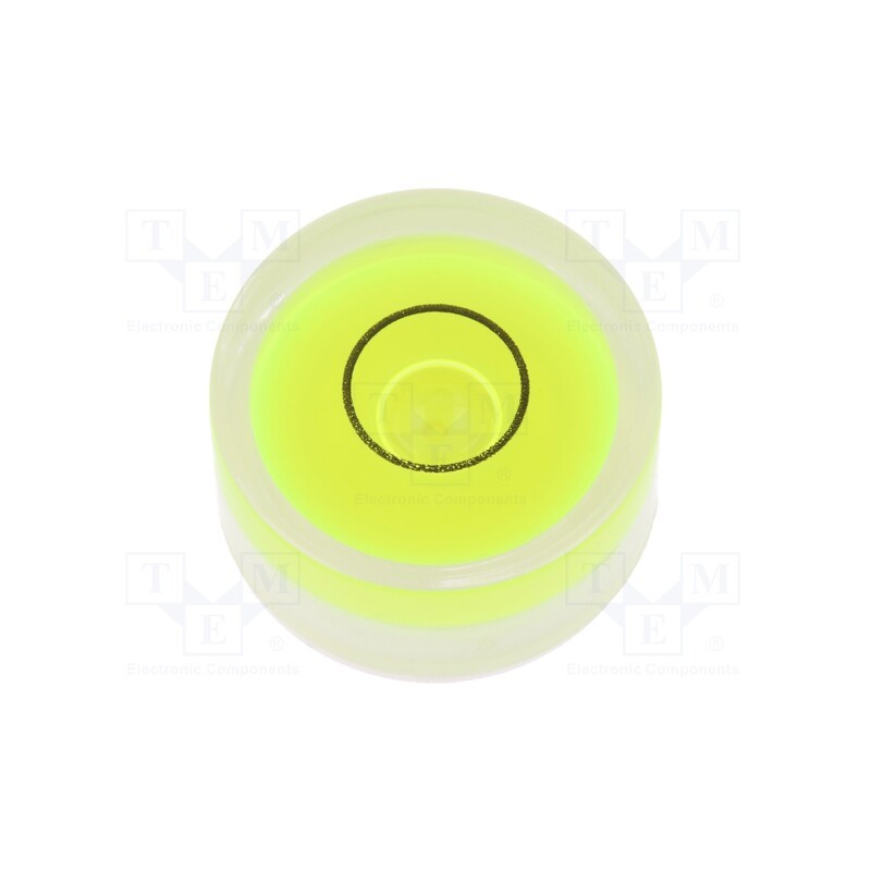 1 pcs x ELESA+GANTER - GN 2281-KT-18-G-40-1 - Spirit level, H: 9mm, Ømount.hole: 18mm, plastic, Body: white