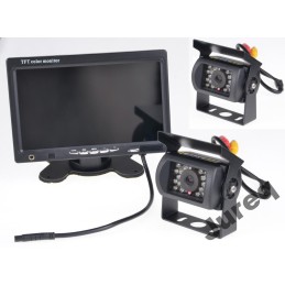 2x IR reversing camera 24m LCD 7 tractor combine