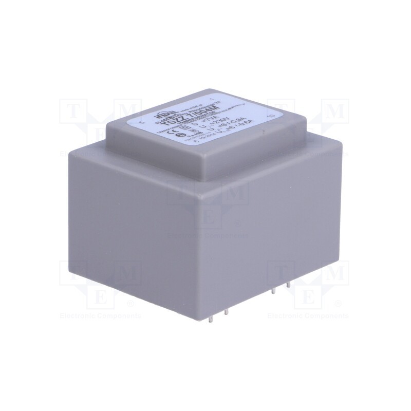 1 pcs x INDEL - TSZZ7/004M - Transformer: encapsulated, 7VA, 230VAC, 6V, 6V, 580mA, 580mA, PCB