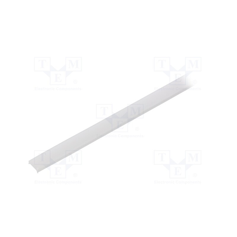 1 pcs x KLUu015a - B17064F_1 - Cover for LED profiles, white, 1m, KA-11, push-in