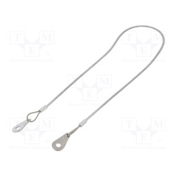1 pcs x ELESA+GANTER - GN 111.2-500-C-TR - Retaining cable, Plating: PVC, stainless steel, 500mm