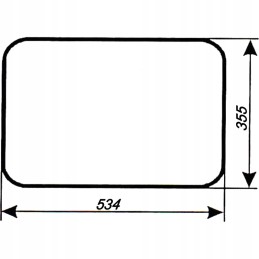 Zetor 2011 2511 3011 rear lower window 62117998