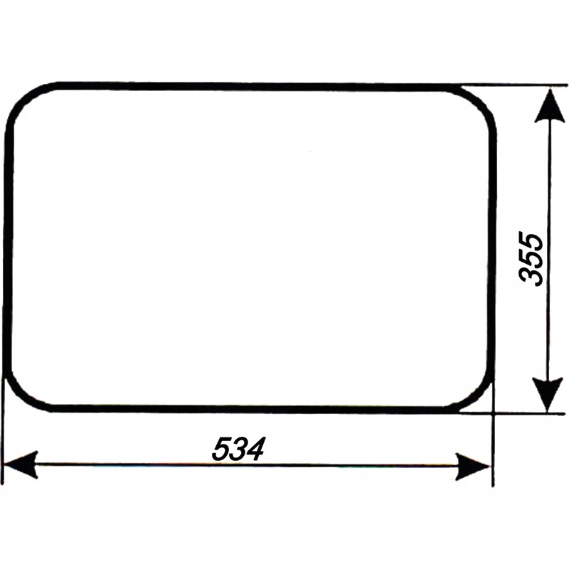 Zetor 2011 2511 3011 rear lower window 62117998