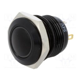 1 pcs x ONPOW - GQ16B-10E/J/W/24V/A - Switch: vandal resistant, Pos: 2, SPST-NO, 2A/36VDC, IP65, OFF-(ON)