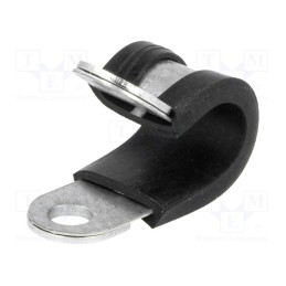 1 pcs x LAPP - 61825190 - Fixing clamp, ØBundle : 10mm, W: 12mm, steel, Ømount.hole: 5.3mm