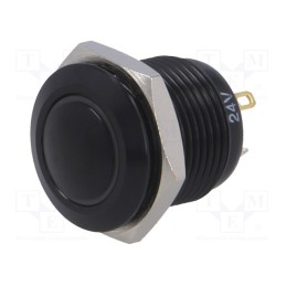 1 pcs x ONPOW - GQ16B-10E/J/R/24V/A - Switch: vandal resistant, Pos: 2, SPST-NO, 2A/36VDC, IP65, OFF-(ON)
