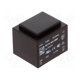 1 pcs x HAHN - BV EI 304 2868 - Transformer: encapsulated, 2.1VA, 230VAC, 24V, 88mA, PCB, BVEI