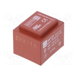 1 pcs x MYRRA - 44131 - Transformer: encapsulated, 2VA, 230VAC, 18V, 18V, 56mA, 56mA, PCB