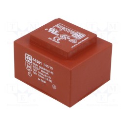 1 pcs x MYRRA - 44381 - Transformer: encapsulated, 30VA, 230VAC, 12V, 12V, 1.25A, 1.25A, PCB
