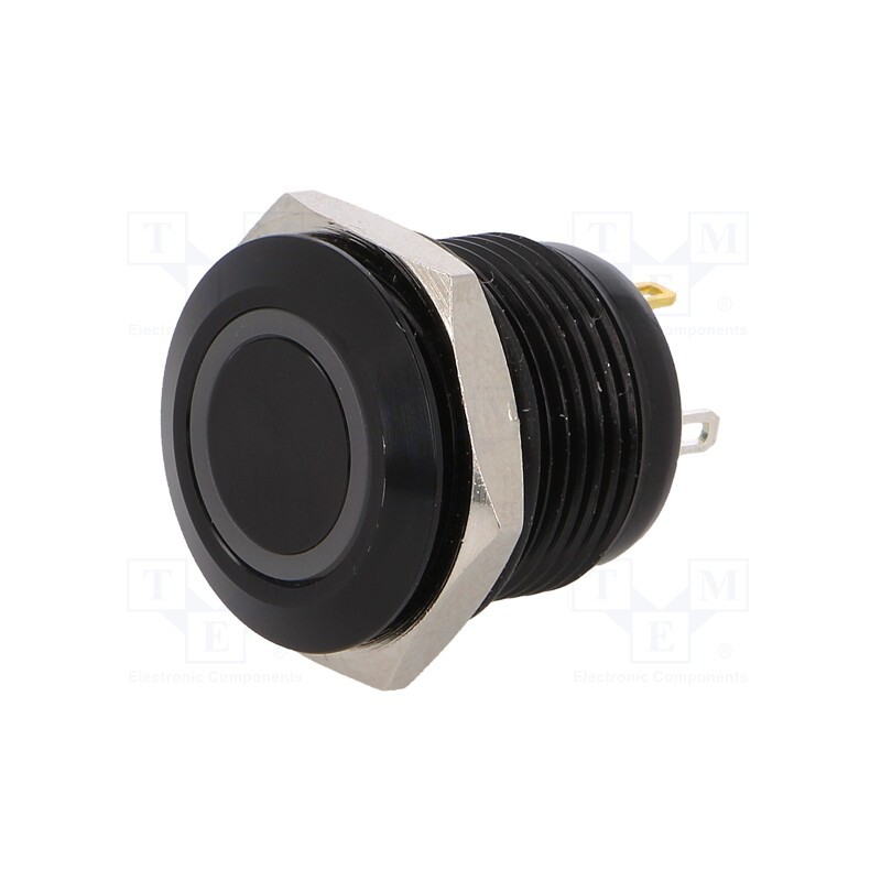 1 pcs x ONPOW - GQ16F-10E/J/G/24V/A - Switch: vandal resistant, Pos: 2, SPST-NO, 2A/36VDC, IP65, OFF-(ON)