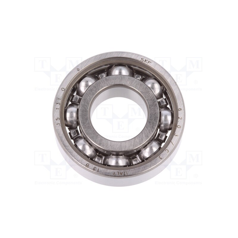 1 pcs x SKF - 6203/C3 SKF - Bearing: single row deep groove ball, Øint: 17mm, Øout: 40mm