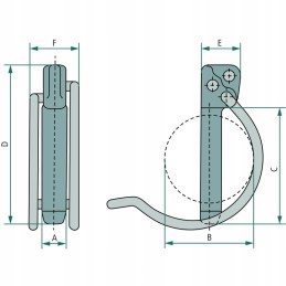 Pipe cable cotter fi 5 5 mm rubig galvanized