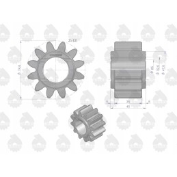 Satellite rear axle reduction gear mf3 mf4 original