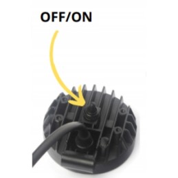 12 LED halogen work lamp with tractor switch