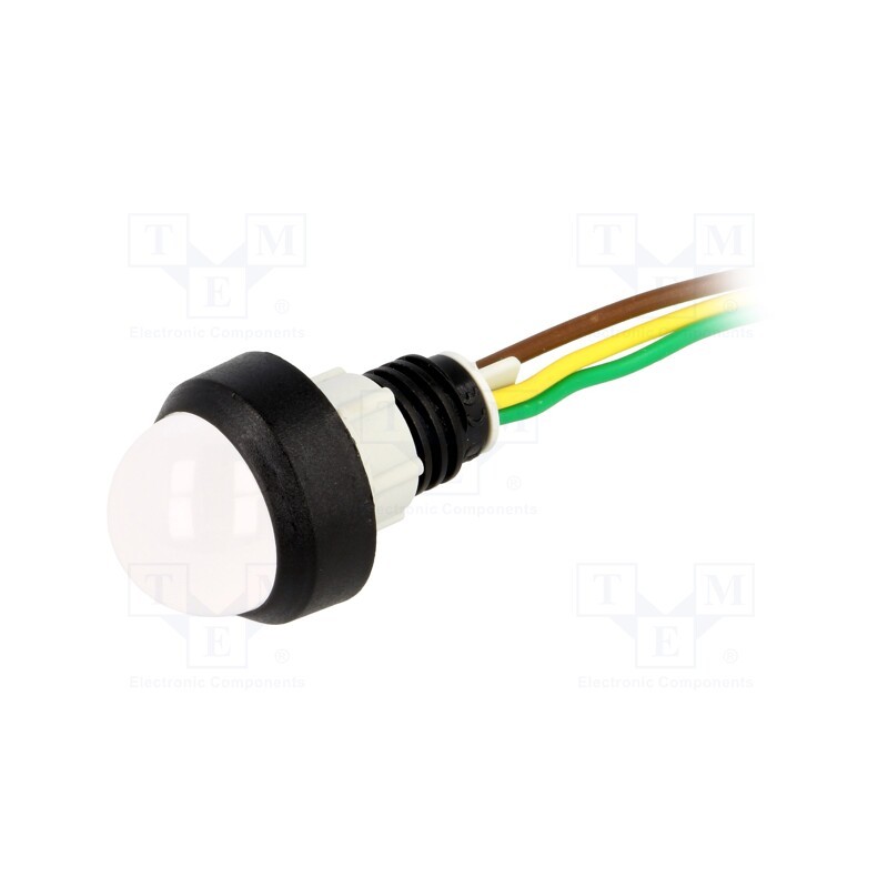 1 pcs x POLAM-ELTA - LGY-D20-24AC/DCWK - Indicator: LED, prominent, yellow/green, 24VDC, 24VAC, Ø13mm, IP40