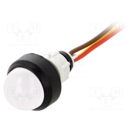 1 pcs x POLAM-ELTA - LRY-D20-24AC/DCWK - Indicator: LED, prominent, yellow/red, 24VDC, 24VAC, Ø13mm, IP40