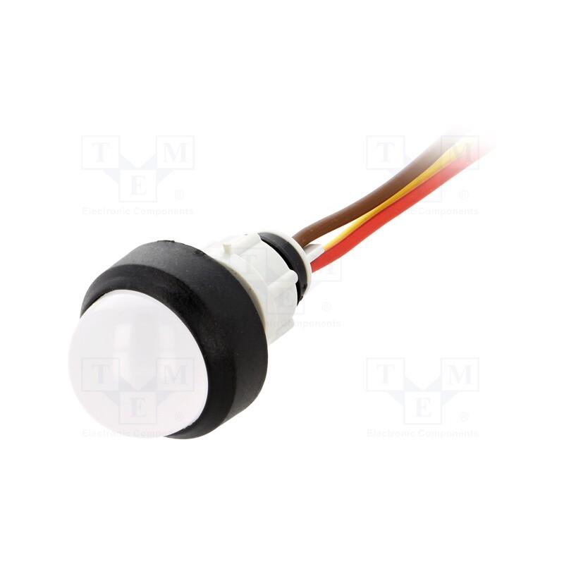 1 pcs x POLAM-ELTA - LRY-D20-24AC/DCWK - Indicator: LED, prominent, yellow/red, 24VDC, 24VAC, Ø13mm, IP40
