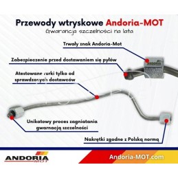Set of injection pipes, 3 pcs. MF3 Andoria