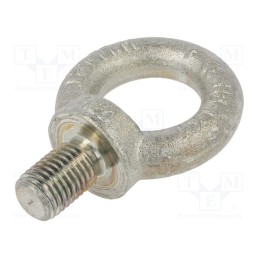 1 pcs x ELESA+GANTER - DIN 580-M20-ST - Lifting eye bolt, M20x30, Head: eye, steel, zinc, DIN 580, Ø: 40mm