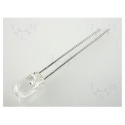 5 pcs x KINGBRIGHT ELECTRONIC - L-1503EC - LED, 5mm, red, 28÷80mcd, 30°, Front: convex, 2÷2.5V, No.of term: 2