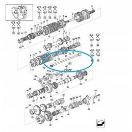 New Holland LM LB B 9968 hydraulic pump shaft