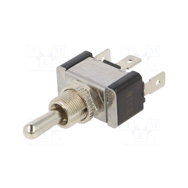 1 pcs x SWITCH COMPONENTS - TA2-1F-DC-1 - Switch: toggle, Pos: 3, SPDT, ON-OFF-ON, 21A/14VDC, 0÷65°C, 50mΩ