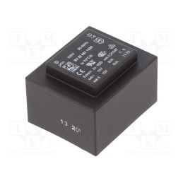 1 pcs x HAHN - BV EI 481 1324 - Transformer: encapsulated, 10VA, 230VAC, 15V, 15V, 333mA, 333mA, PCB