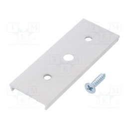 1 set x TOPMET - C6990000 - Connector 180°, natural, 2pcs, aluminium