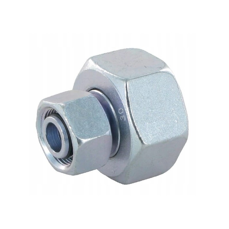 Straight connector with nuts m30x2 22l m36x2 25s