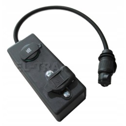 Box for 1x 3 pin cigarette lighter socket