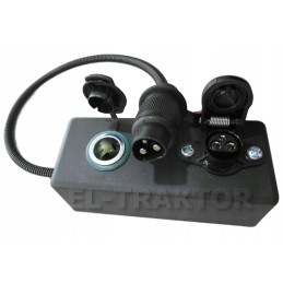Box for 1x 3 pin cigarette lighter socket