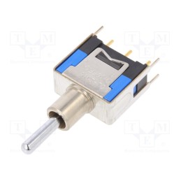 1 pcs x NKK SWITCHES - D22018B - Switch: toggle, Pos: 3, SP3T, (ON)-OFF-(ON), 0.1A/48VAC, 0.1A/48VDC