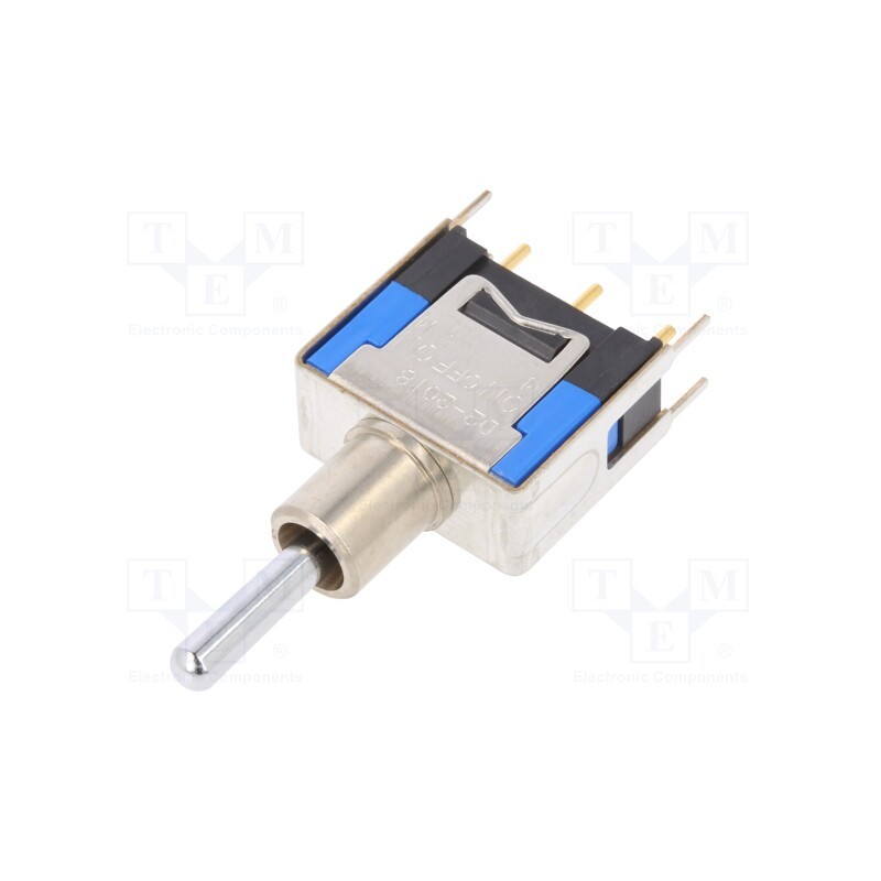 1 pcs x NKK SWITCHES - D22018B - Switch: toggle, Pos: 3, SP3T, (ON)-OFF-(ON), 0.1A/48VAC, 0.1A/48VDC