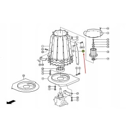 Segment conical retracting knife Claas 990957