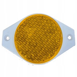Round trailer reflector, orange