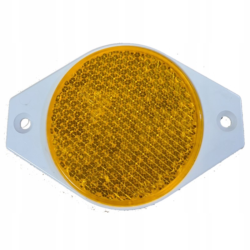 Round trailer reflector, orange