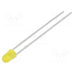 5 pcs x LUMEX - SSL-LX3044YD - LED, 2.9mm, yellow, 30mcd, 60°, Front: convex, 2.1÷2.5V, -40÷85°C