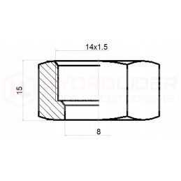 Complete fitting m14x1 5 tube diameter 8 hydrolider